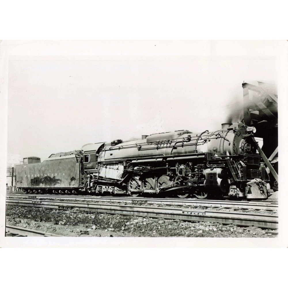 PRR Pennsylvania Railroad J1 2-10-4 #6171 Steam Locomotive Photo Niles OH 1944